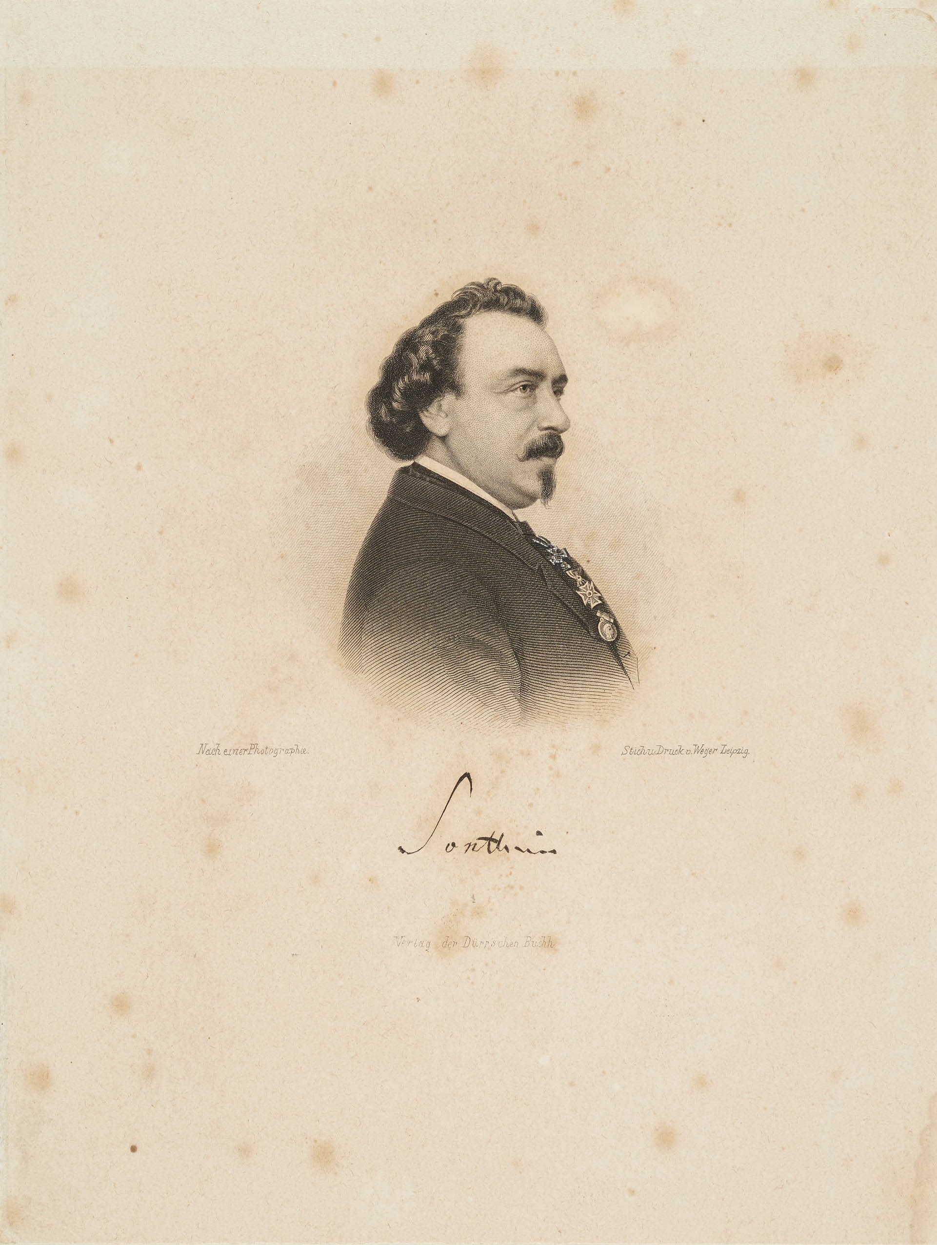 August Weger, Bildnis Heinrich Sontheim