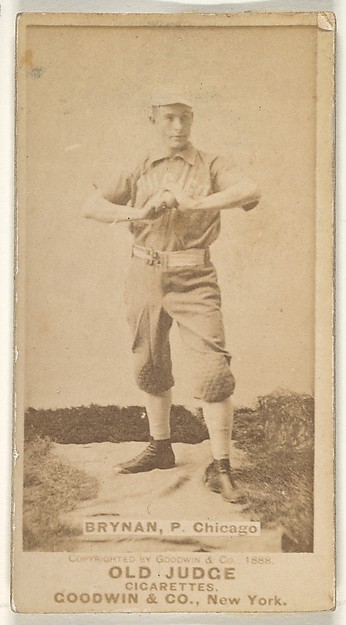 Goodwin & Company, Brynan, Pitcher, Chicago, from the Old Judge series (N172) for Old Judge Cigarettes
