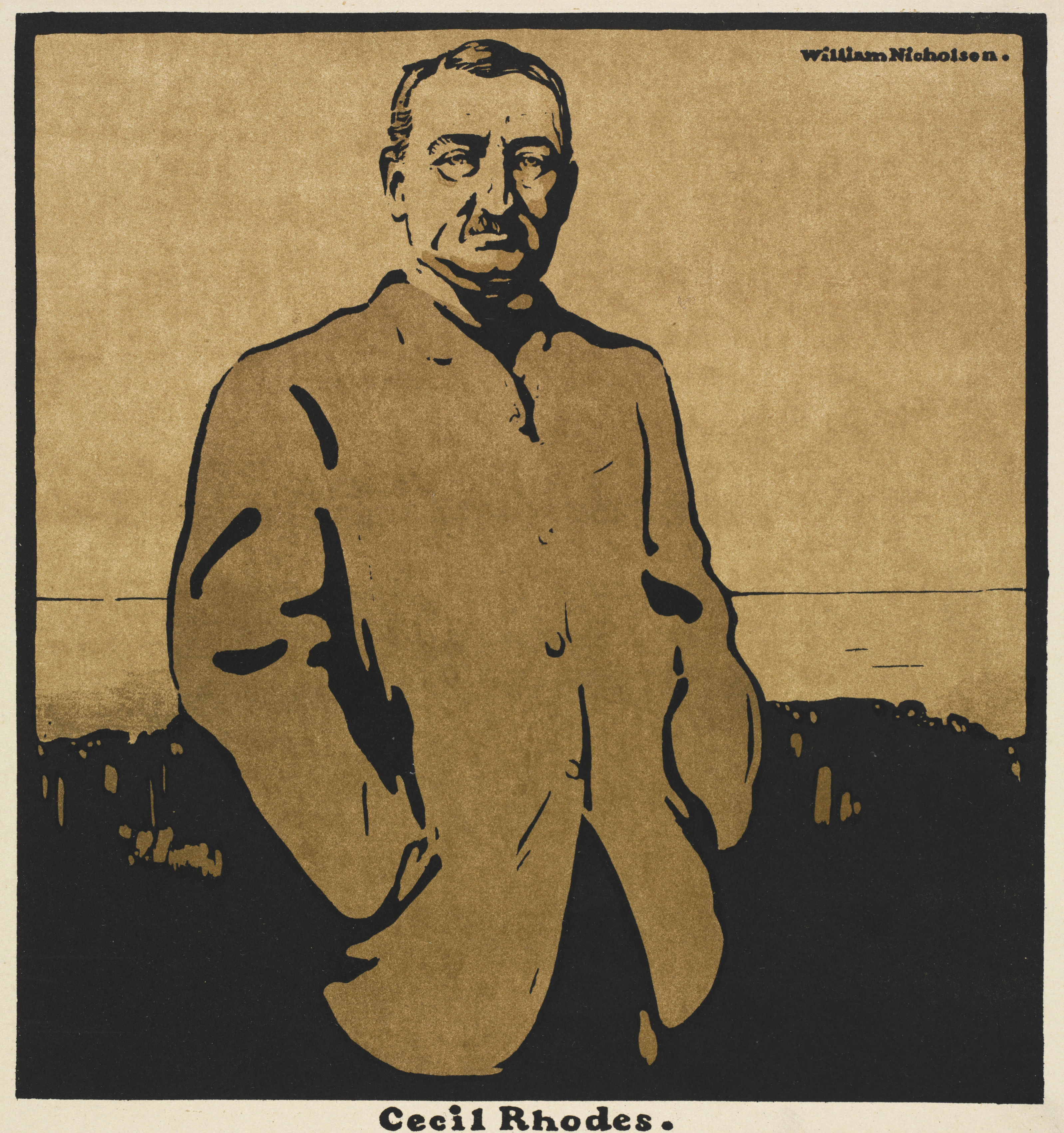 William Nicholson, Twelve Portraits: Cecil Rhodes