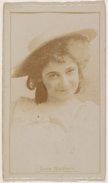 Kinney Brothers Tobacco Company, Lena Northern, from the Actresses series (N245) issued by Kinney Brothers to promote Sweet Caporal Cigarettes