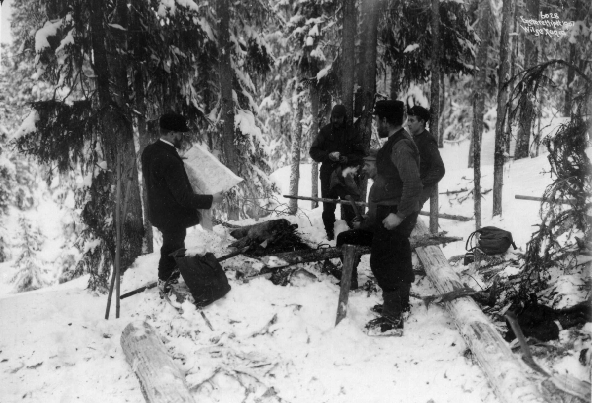 Anders Beer Wilse, Tømmerhuggere ved bålet