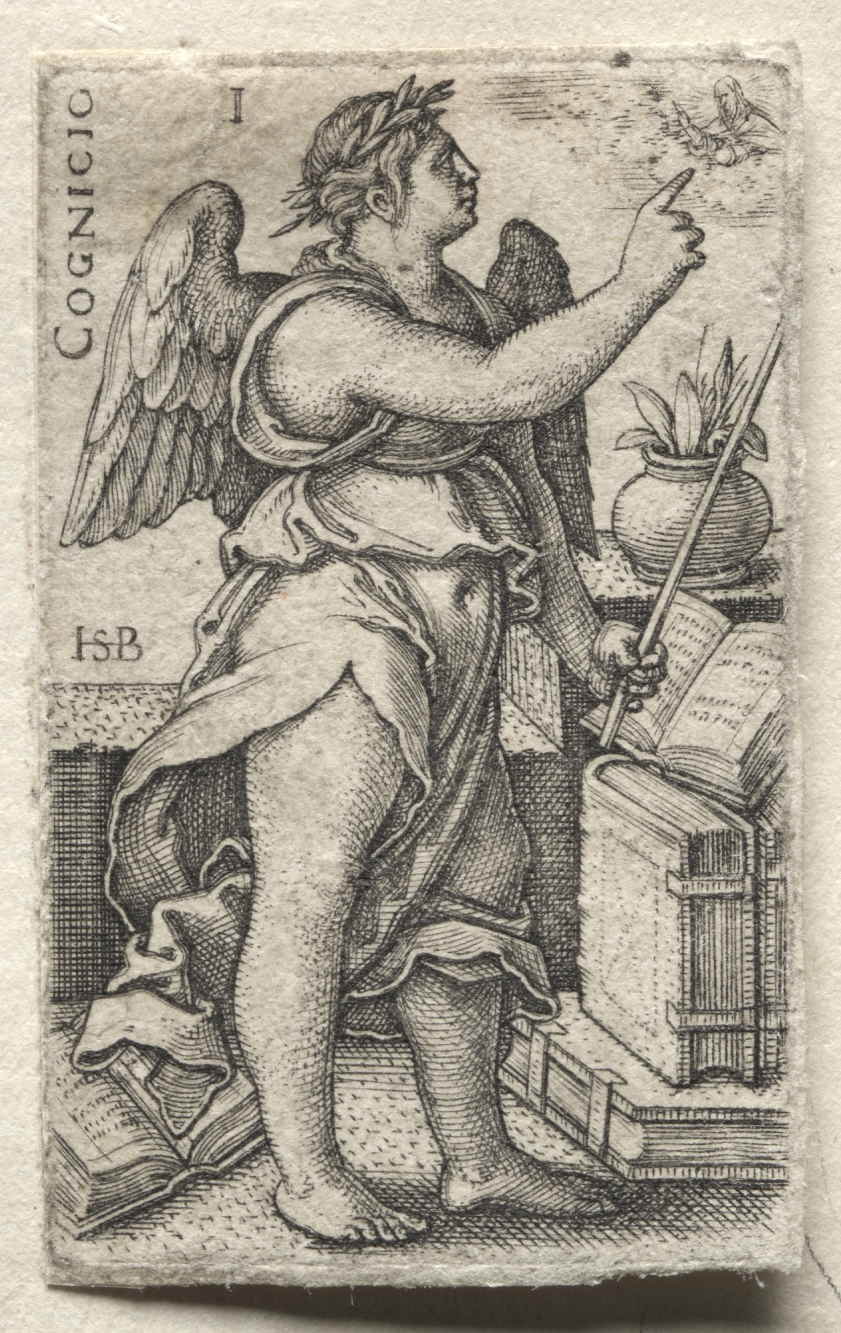 Hans Sebald Beham, The Knowledge of God and the Seven Cardinal Virtues:  Knowledge of God - Cognicio