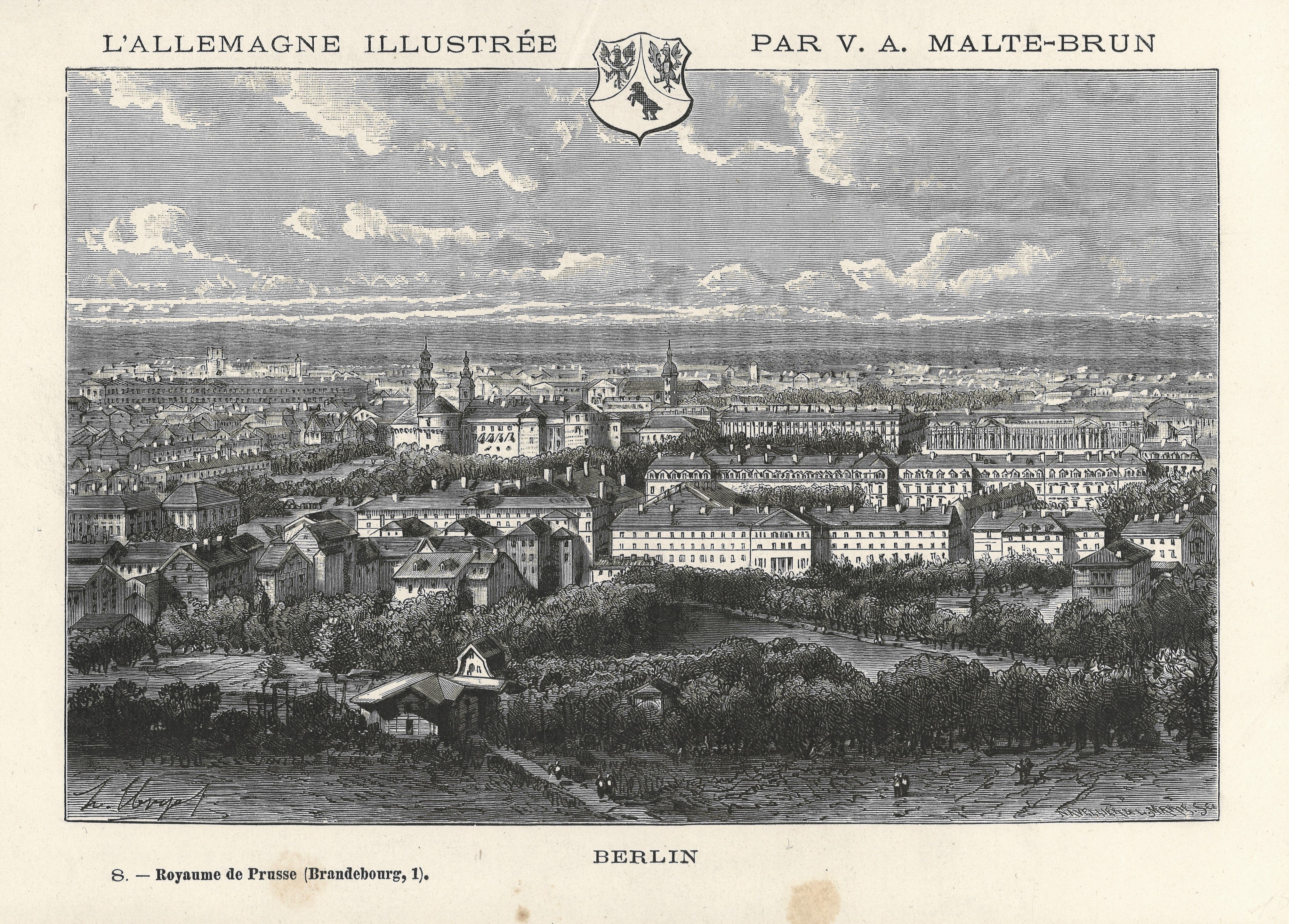 Narcisse Navellier, Stuttgart: Stadtansicht von Osten