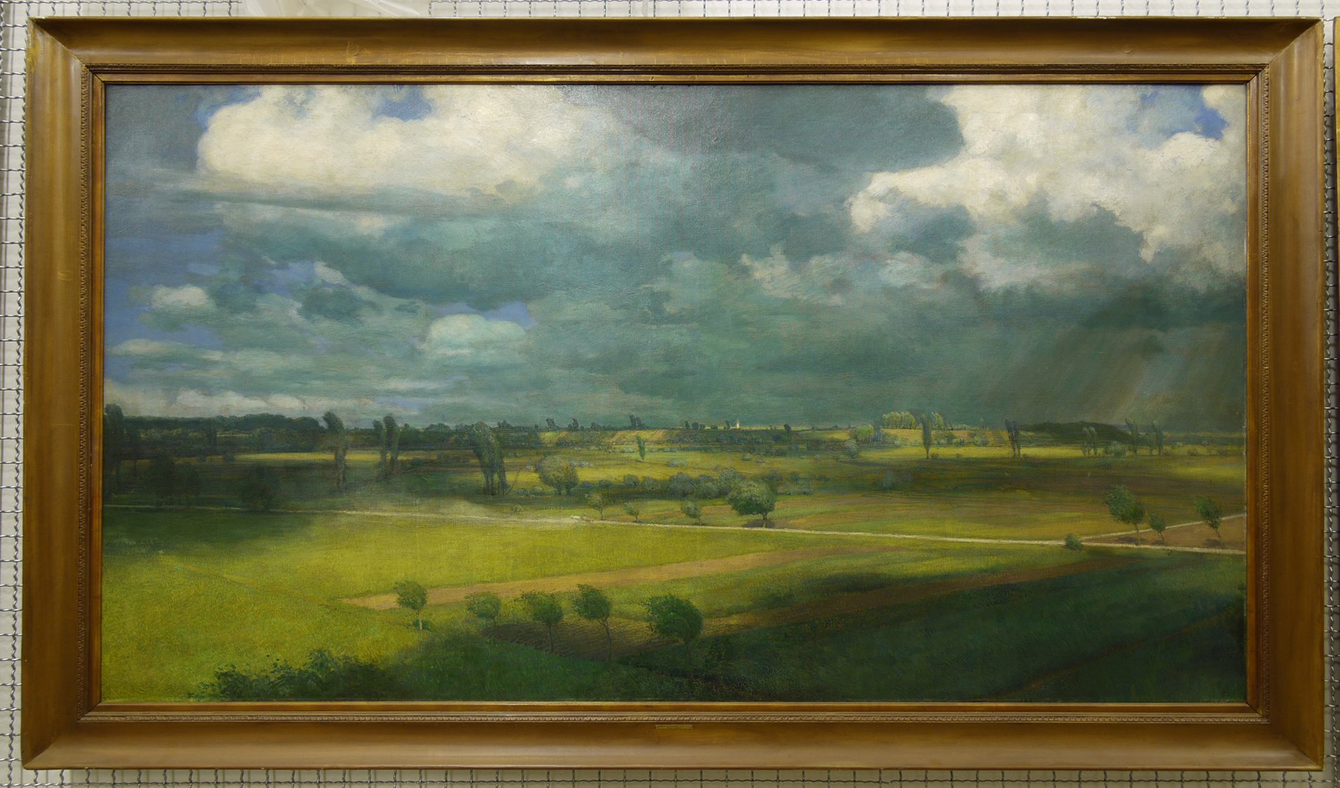 Albert Haueisen, Pfälzer Landschaft: "Wolkenstimmung bei Jockgrim"