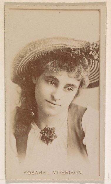 Kinney Brothers Tobacco Company, Rosabel Morrison, from the Actresses series (N245) issued by Kinney Brothers to promote Sweet Caporal Cigarettes