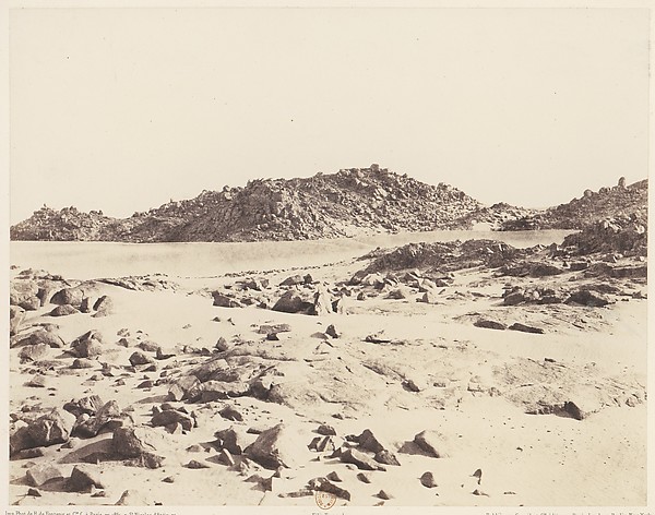 Félix Teynard, Première Cataracte, Montagnes Granitiques Couvertes de Sables