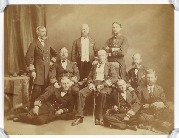 Unknown, [Group portrait of naval officers]