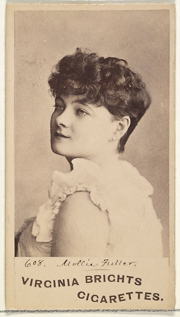 Allen & Ginter, Card 608, Mollie Fuller, from the Actors and Actresses series (N45, Type 1) for Virginia Brights Cigarettes