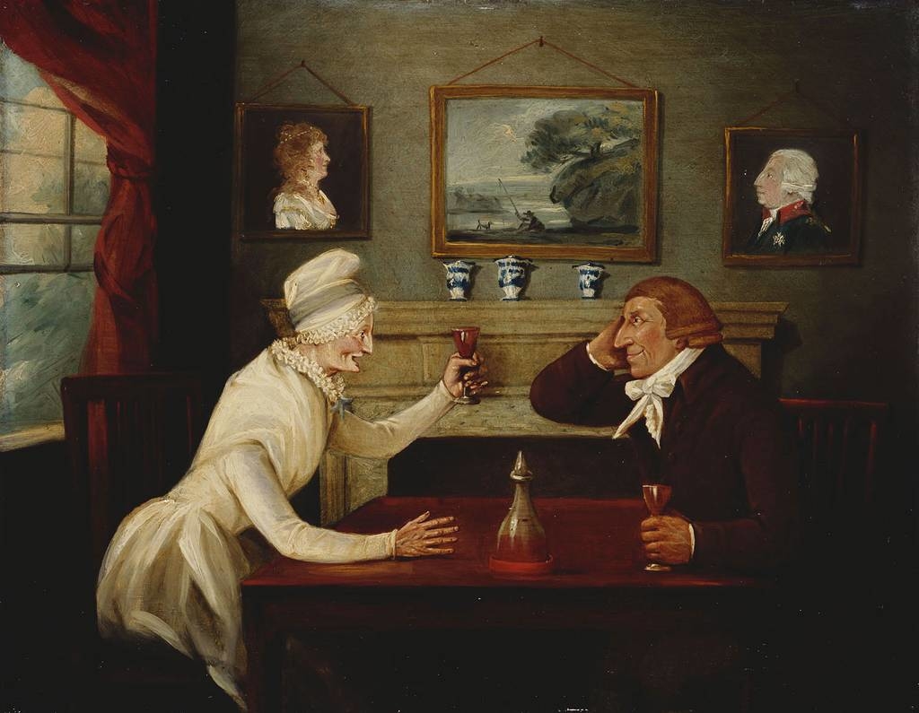 Henry Bernard Chalon, Mrs Jane Baker (1760-1835) with her husband, William
