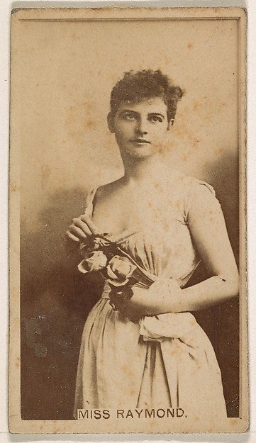 Kinney Brothers Tobacco Company, Frankie Raymond, from the Actresses series (N245) issued by Kinney Brothers to promote Sweet Caporal Cigarettes