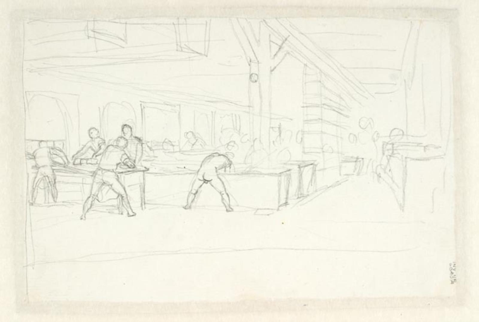 C.W. Eckersberg, Det militære Brødbagningsetablissement i Kastellet