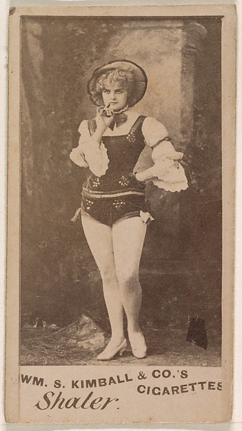 William S. Kimball & Company, Miss Shaler, from the Actresses series (N203) issued by Wm. S. Kimball & Co.