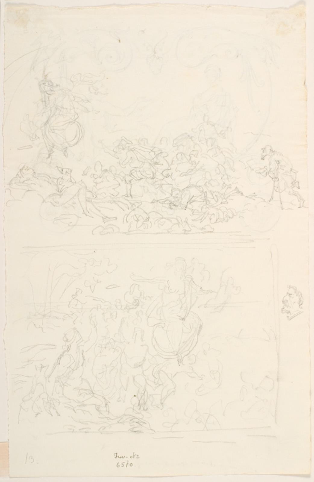 Lorenz Frølich, To figurrige udkast