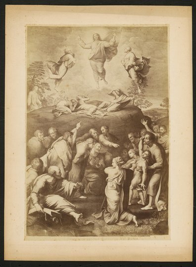 Raffaello Sanzio, Transfiguration (Verklärung Christi), Vatikanische Museen, Rom: Ansicht des Gemäldes von Raffael