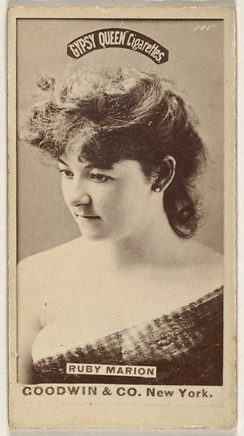 Goodwin & Company, Ruby Marion, from the Actors and Actresses series (N171) for Gypsy Queen Cigarettes