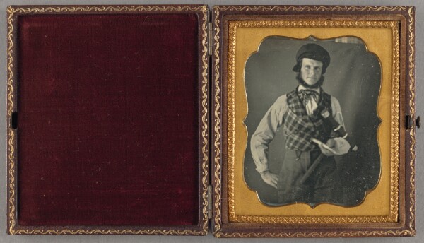 Unknown, [Portrait of a Man in Cap with Bushy Chin Beard]