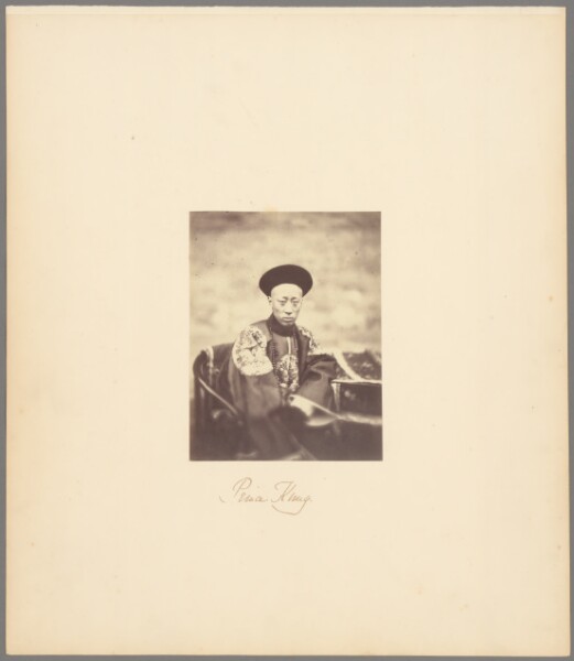 Felice Beato, Portrait of Prince Kung, Brother of the Emperor of China, Who Signed the Treaty