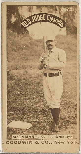 Goodwin & Company, McTamany, Center Field, Brooklyn, from the Old Judge series (N172) for Old Judge Cigarettes