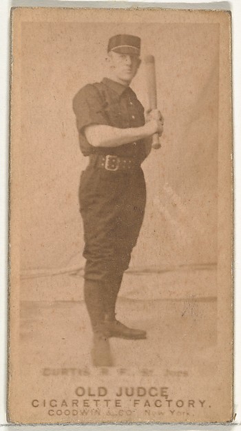 Goodwin & Company, Ervin Duane "Jim" Curtiss, Right Field, St. Joseph Clay Eaters, from the Old Judge series (N172) for Old Judge Cigarettes