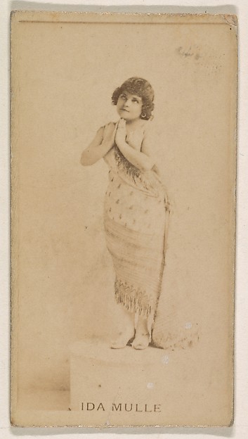 Kinney Brothers Tobacco Company, Ida Mulle, from the Actresses series (N245) issued by Kinney Brothers to promote Sweet Caporal Cigarettes