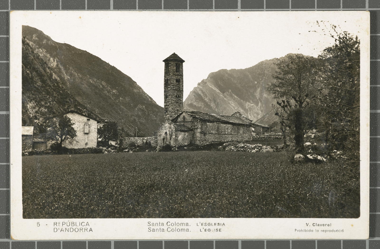 Desconegut, 5 - Republic of Andorra. Santa Coloma. The esglesia. Santa Coloma. L’ eglise