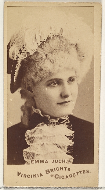 Allen & Ginter, Emma Juch, from the Actors and Actresses series (N45, Type 1) for Virginia Brights Cigarettes