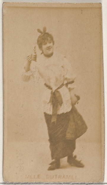 Allen & Ginter, Mlle. Dutramel, from the Actors and Actresses series (N45, Type 8) for Virginia Brights Cigarettes