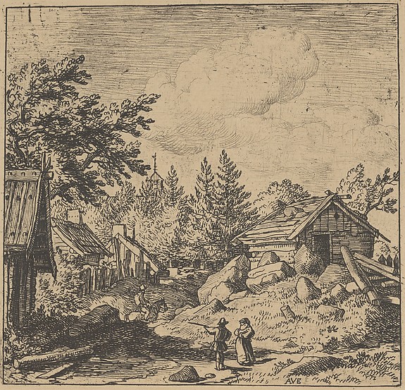 Allart van Everdingen, The Hamlet on Mountainous Ground