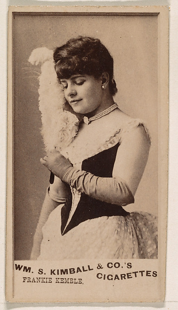 William S. Kimball & Company, Frankie Kemble, from the Actresses series (N203) issued by Wm. S. Kimball & Co.