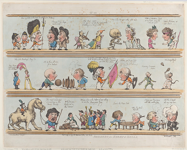 Thomas Rowlandson, Borders for Rooms & Halls, Plate 10