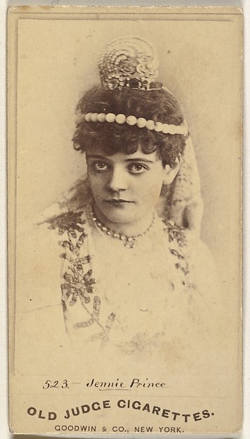 Goodwin & Company, Jennie Prince, from the Actors and Actresses series (N171) for Old Judge Cigarettes