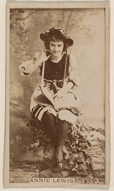 Kinney Brothers Tobacco Company, Annie Lewis, from the Actresses series (N245) issued by Kinney Brothers to promote Sweet Caporal Cigarettes