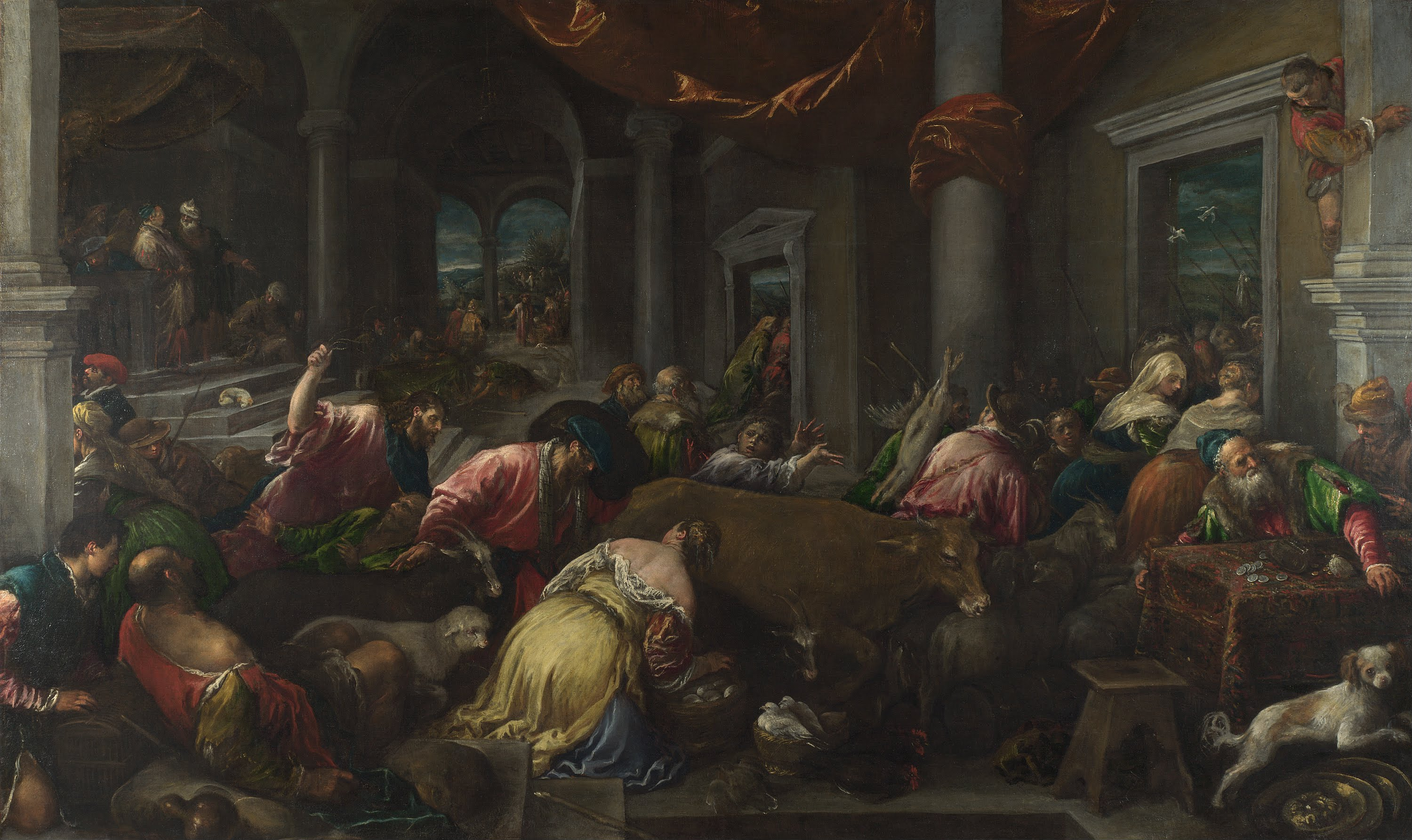 Jacopo Bassano, The Purification of the Temple