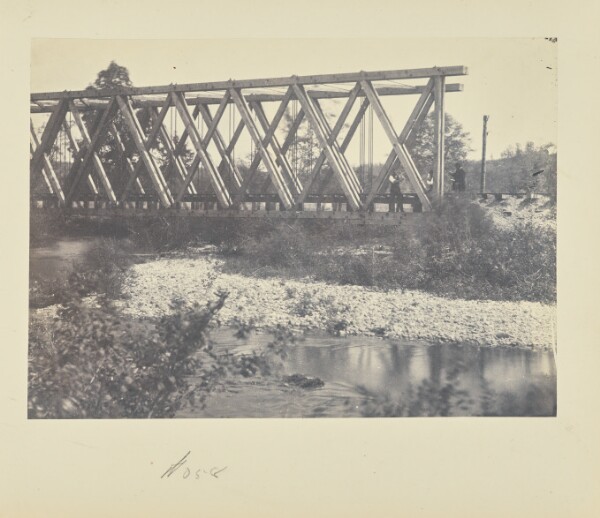 A. J. Russell, [Railroad truss bridge]