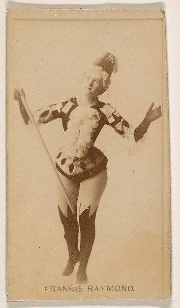Kinney Brothers Tobacco Company, Frankie Raymond, from the Actresses series (N245) issued by Kinney Brothers to promote Sweet Caporal Cigarettes