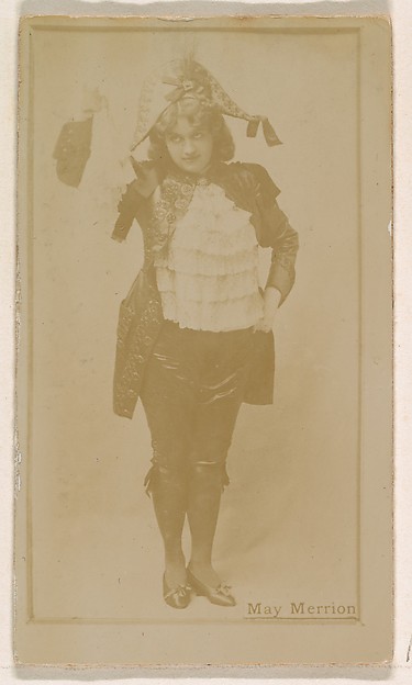 Kinney Brothers Tobacco Company, May Merrion, from the Actresses series (N245) issued by Kinney Brothers to promote Sweet Caporal Cigarettes