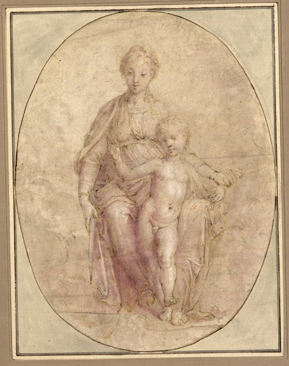 Anonym, Maria mit dem stehenden Kinde (stehendes Oval)