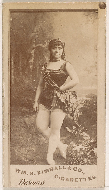 William S. Kimball & Company, Miss Desoms, from the Actresses series (N203) issued by Wm. S. Kimball & Co.