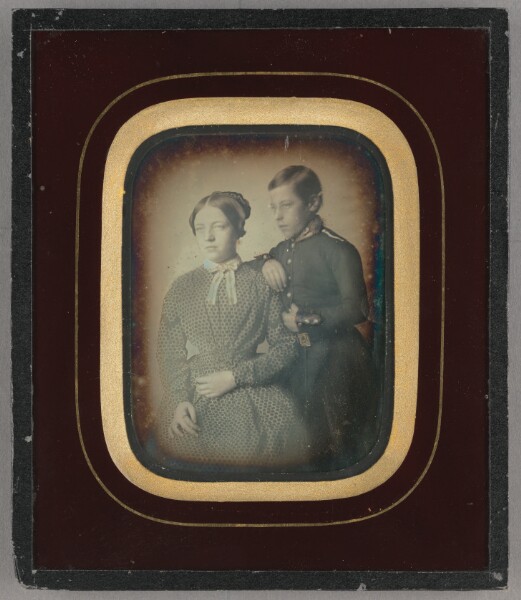 Unknown, [Portrait of a mother and her son]