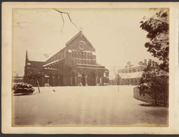 John Thomson, [Holy Trinity Church during winter, Shanghai]