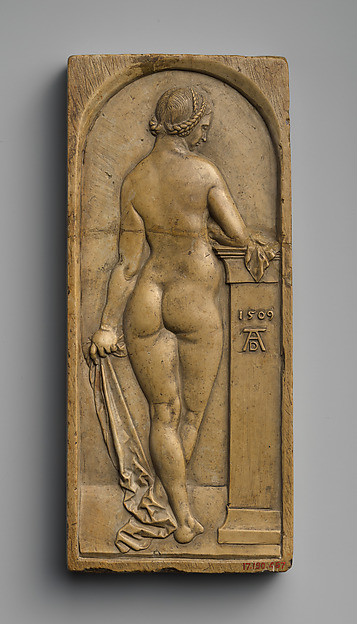 Albrecht Dürer, Female Nude Seen from Behind