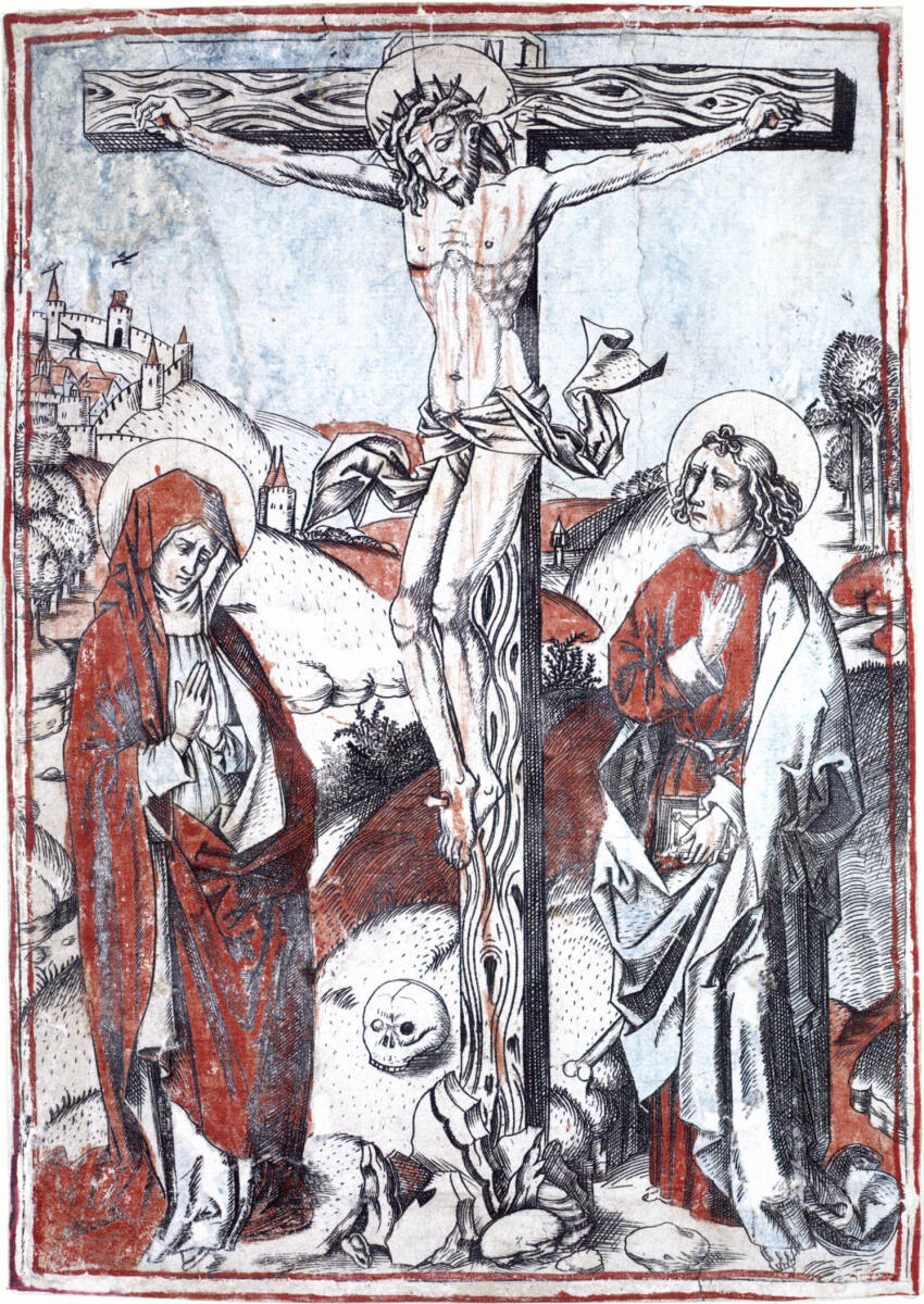 Anonym, Christus am Kreuz mit Maria und Johannes