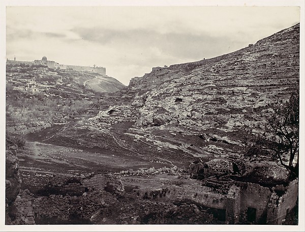 Francis Frith, Mount Moriah, Jerusalem, from the Well of En Rogel