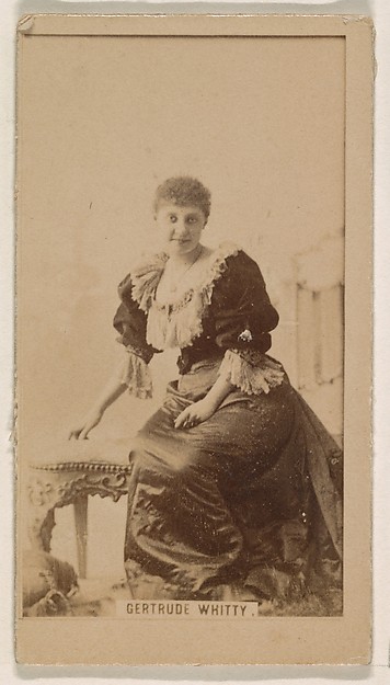 Kinney Brothers Tobacco Company, Gertrude Whitty, from the Actresses series (N245) issued by Kinney Brothers to promote Sweet Caporal Cigarettes