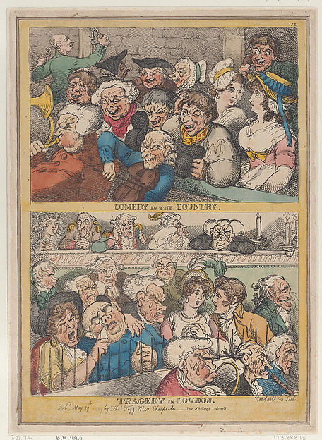 Thomas Rowlandson, Comedy in the Country, Tragedy in London