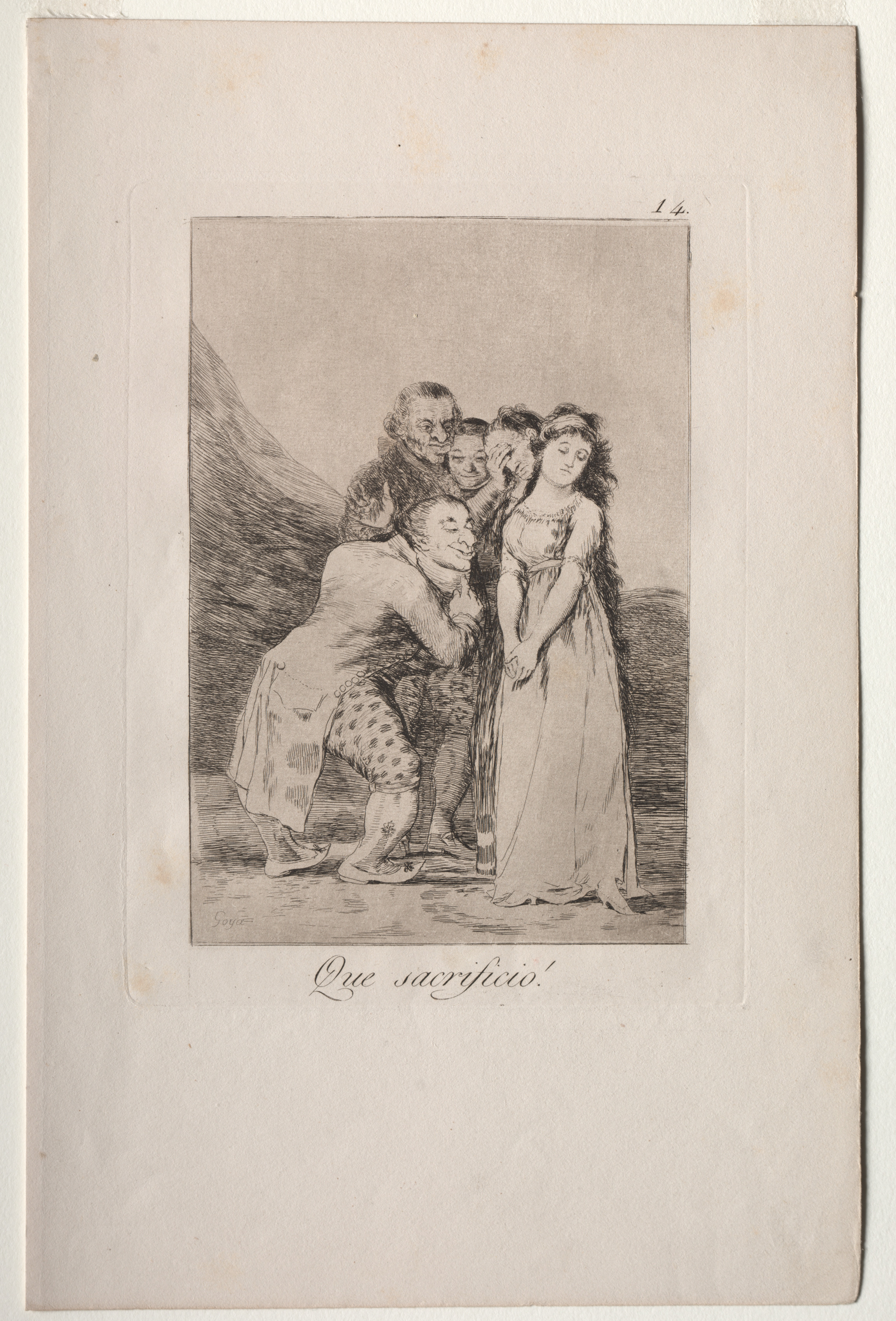 Francisco de Goya, What a Sacrifice!, Plate 14