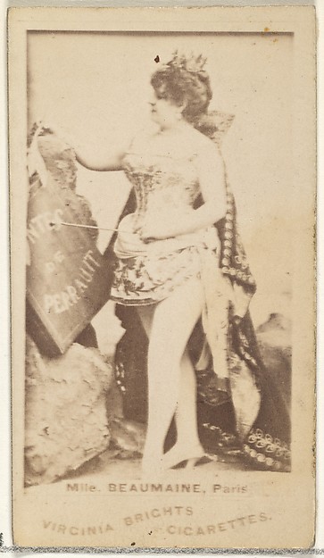 Allen & Ginter, Mlle. Beaumaine, Paris, from the Actors and Actresses series (N45, Type 1) for Virginia Brights Cigarettes