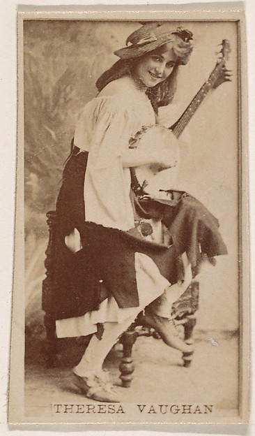 Kinney Brothers Tobacco Company, Theresa Vaughn, from the Actresses series (N245) issued by Kinney Brothers to promote Sweet Caporal Cigarettes
