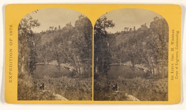 Timothy H. O'Sullivan, Apache Lake, summit of Sierra Blanca Mountains, about 35 miles east from Camp Apache, Arizona, and 10,500 feet above sea-level..