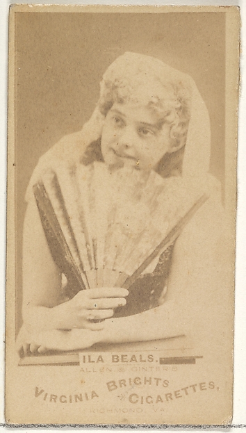 Allen & Ginter, Ila Beals, from the Actors and Actresses series (N45, Type 1) for Virginia Brights Cigarettes